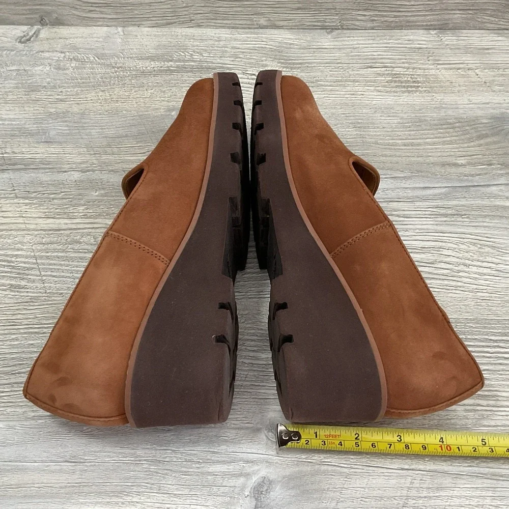 ‼️SALE‼️Vionic Aster Willa Wedge Loafers Toffee Suede